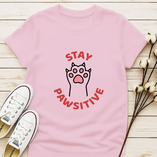 Stay Positive with Paw T-shirt