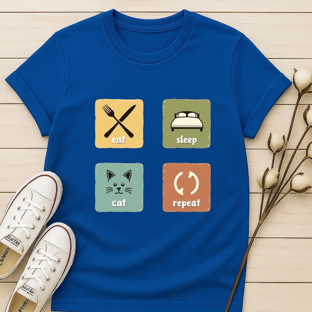 Eat, Sleep, Cat, Repeat T-shirt