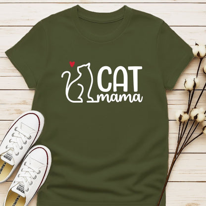Cat Mama with Cat T-shirt