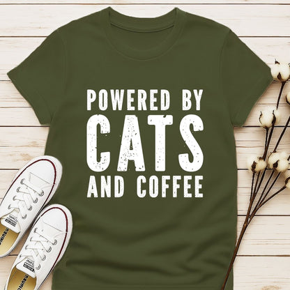 Powered by Cat and Coffee T-shirt