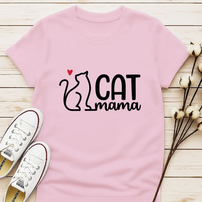 Cat Mama with Cat T-shirt
