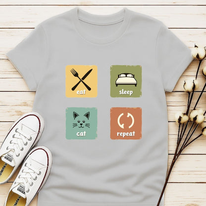 Eat, Sleep, Cat, Repeat T-shirt