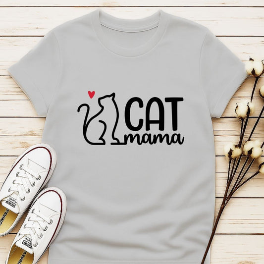 Cat Mama with Cat T-shirt