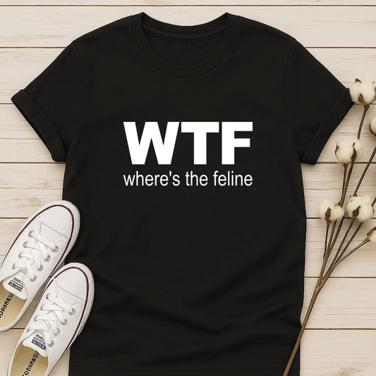 WTF Where's the Feline T-shirt