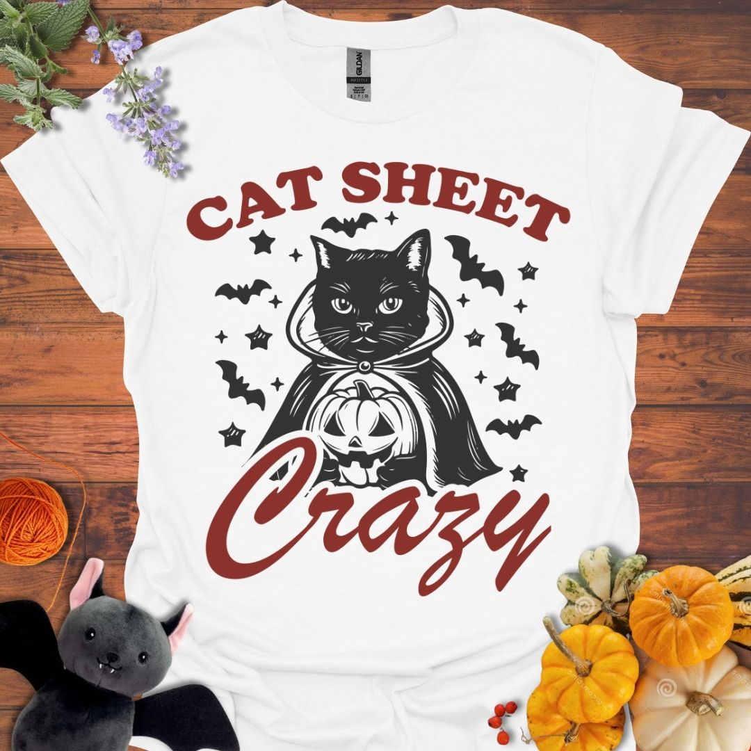 Cat Sheet Crazy T-shirt