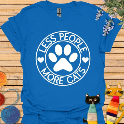 Less People More Cats T-shirt