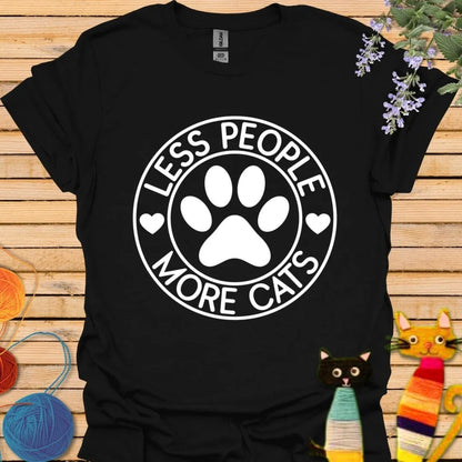 Less People More Cats T-shirt