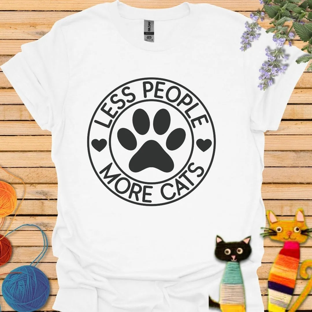 Less People More Cats T-shirt