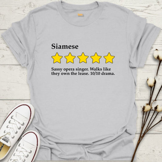 Siamese 5-Star Review T-shirt