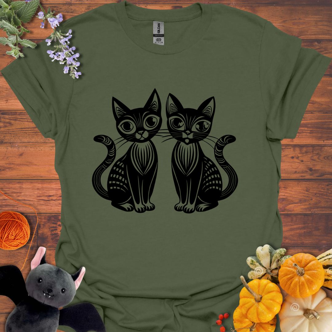 Twin Cats T-shirt