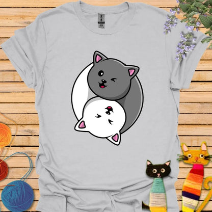 Yin Yang Cat T-shirt