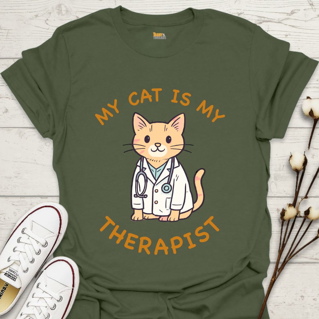 My Cat is My Therapist T-shirt