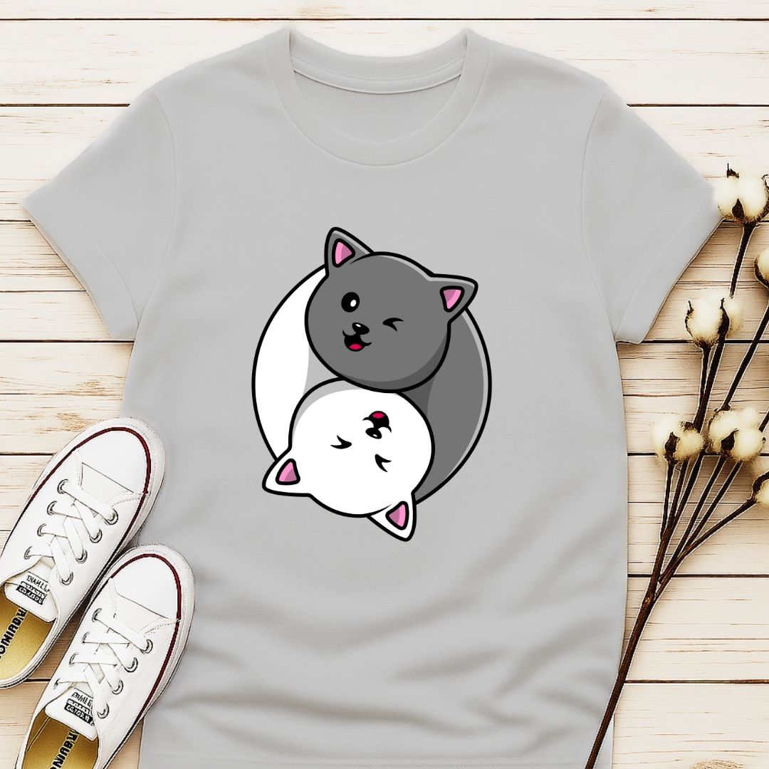 Yin Yang Cat T-shirt