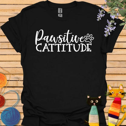 Pawsitive Cattitude T-shirt