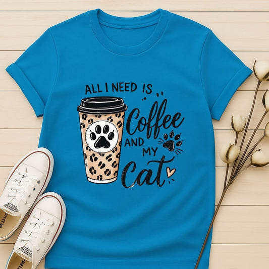 All I Need is My Coffee and My Cat T-shirt