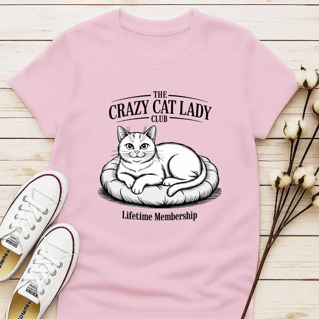 The Crazy Cat Lady Club T-shirt
