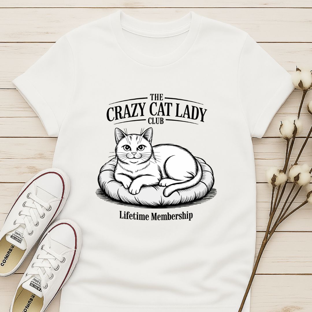 The Crazy Cat Lady Club T-shirt
