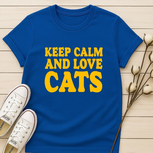 Keep Calm and Love Cats T-shirt