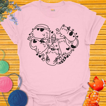 Cat Heart T-shirt