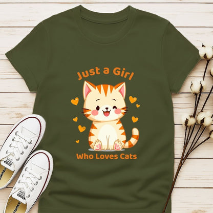 Just a Girl Who Loves Cat T-shirt