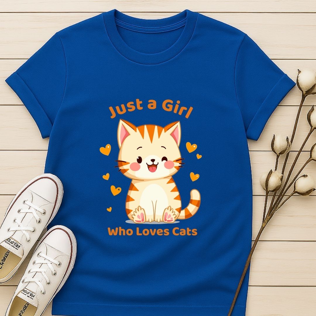 Just a Girl Who Loves Cat T-shirt