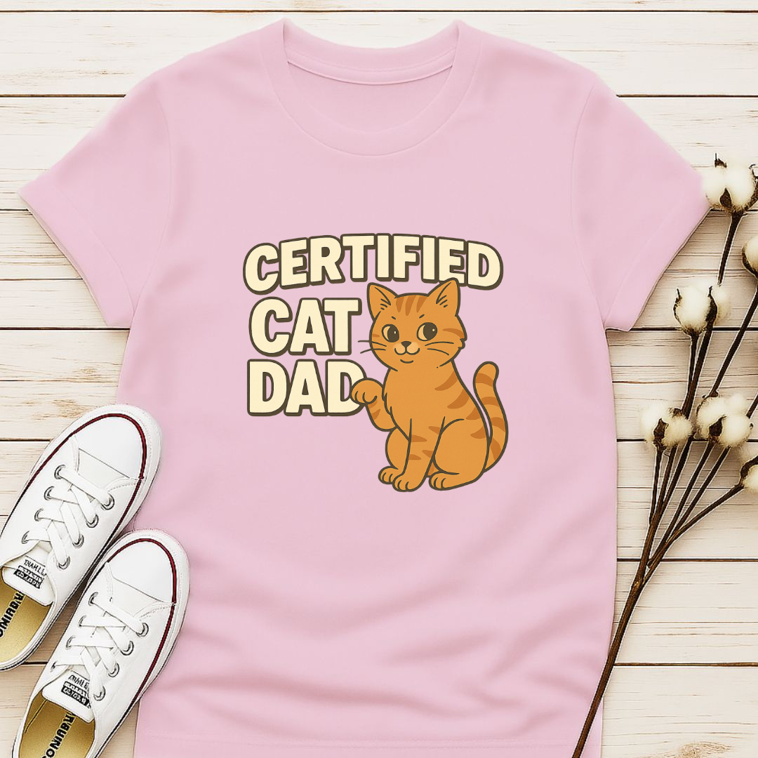 Certified Cat Dad T-shirt