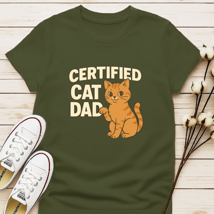Certified Cat Dad T-shirt