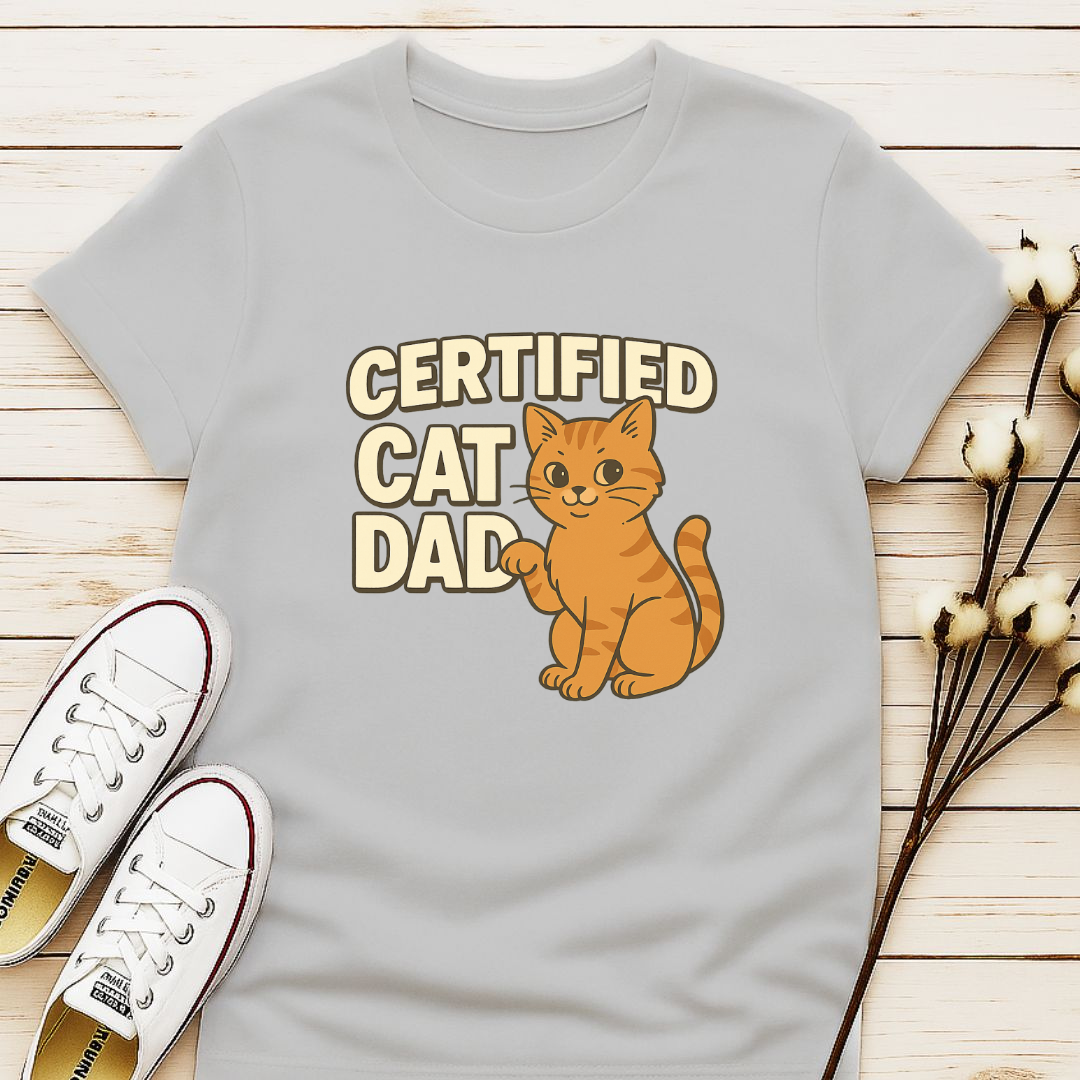 Certified Cat Dad T-shirt