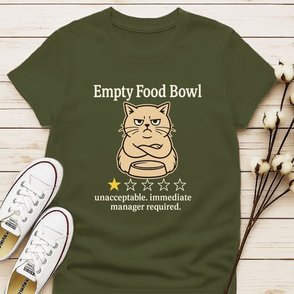 Empty Food Bowl T-shirt