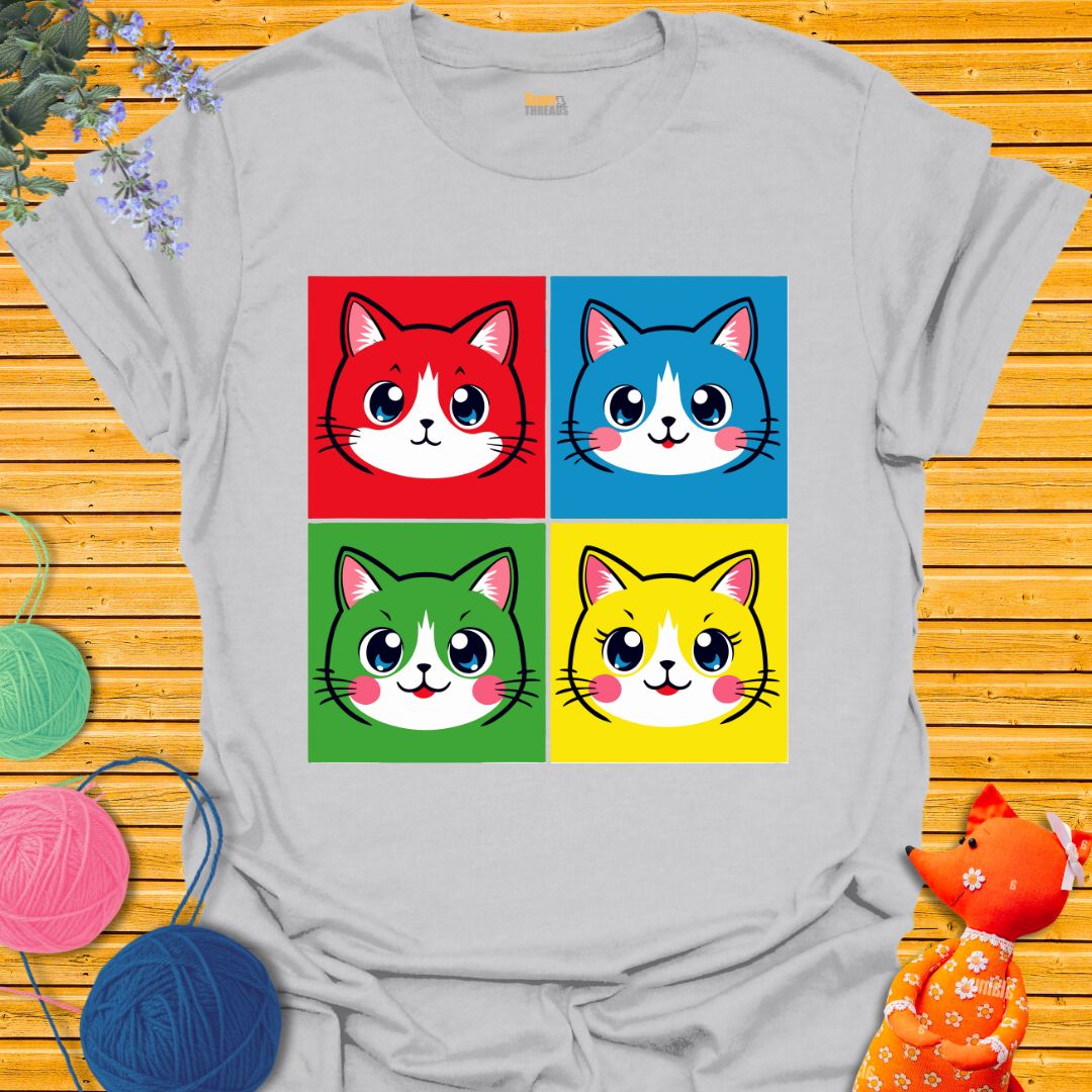 Pop Art Cat T-shirt