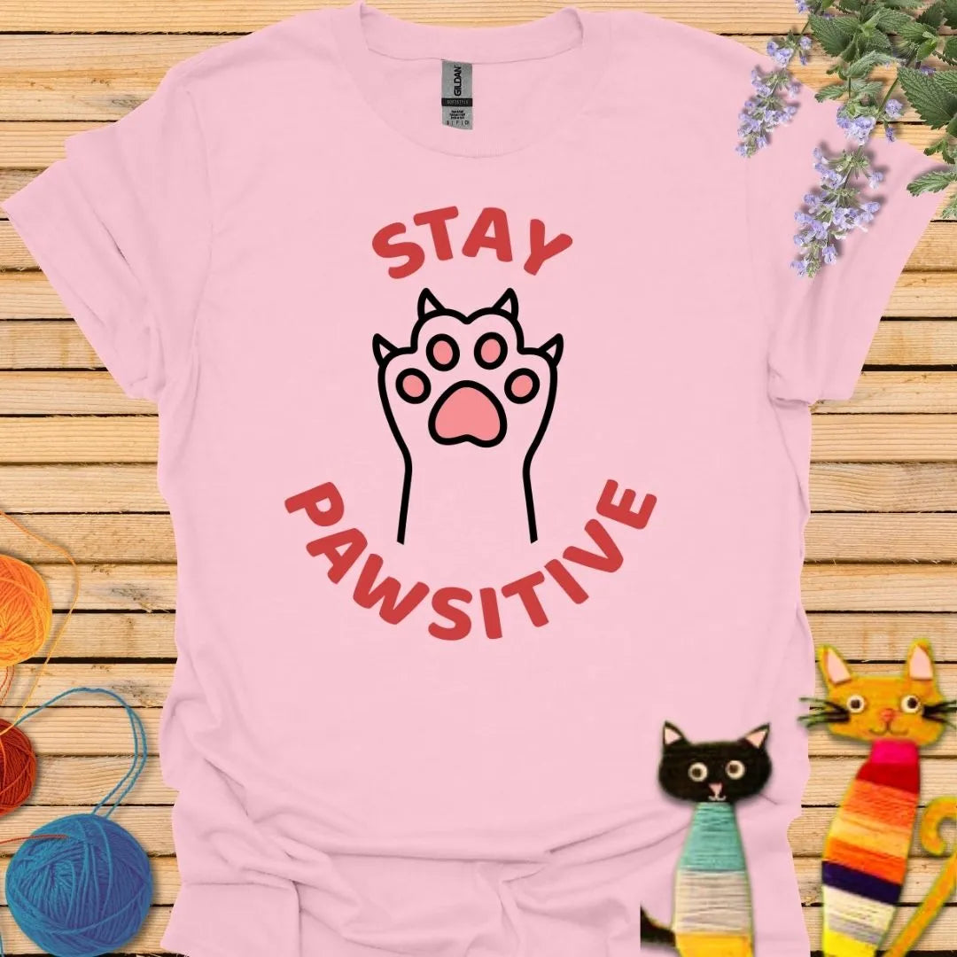 Stay Positive with Paw T-shirt