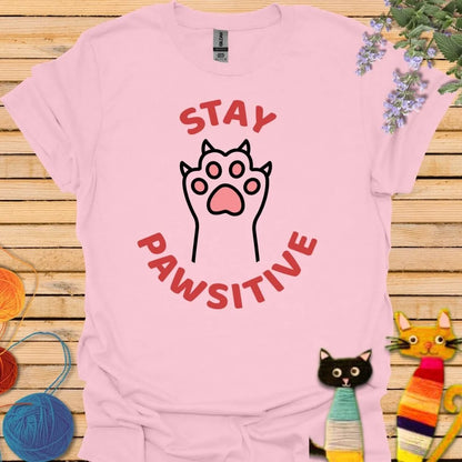 Stay Positive with Paw T-shirt