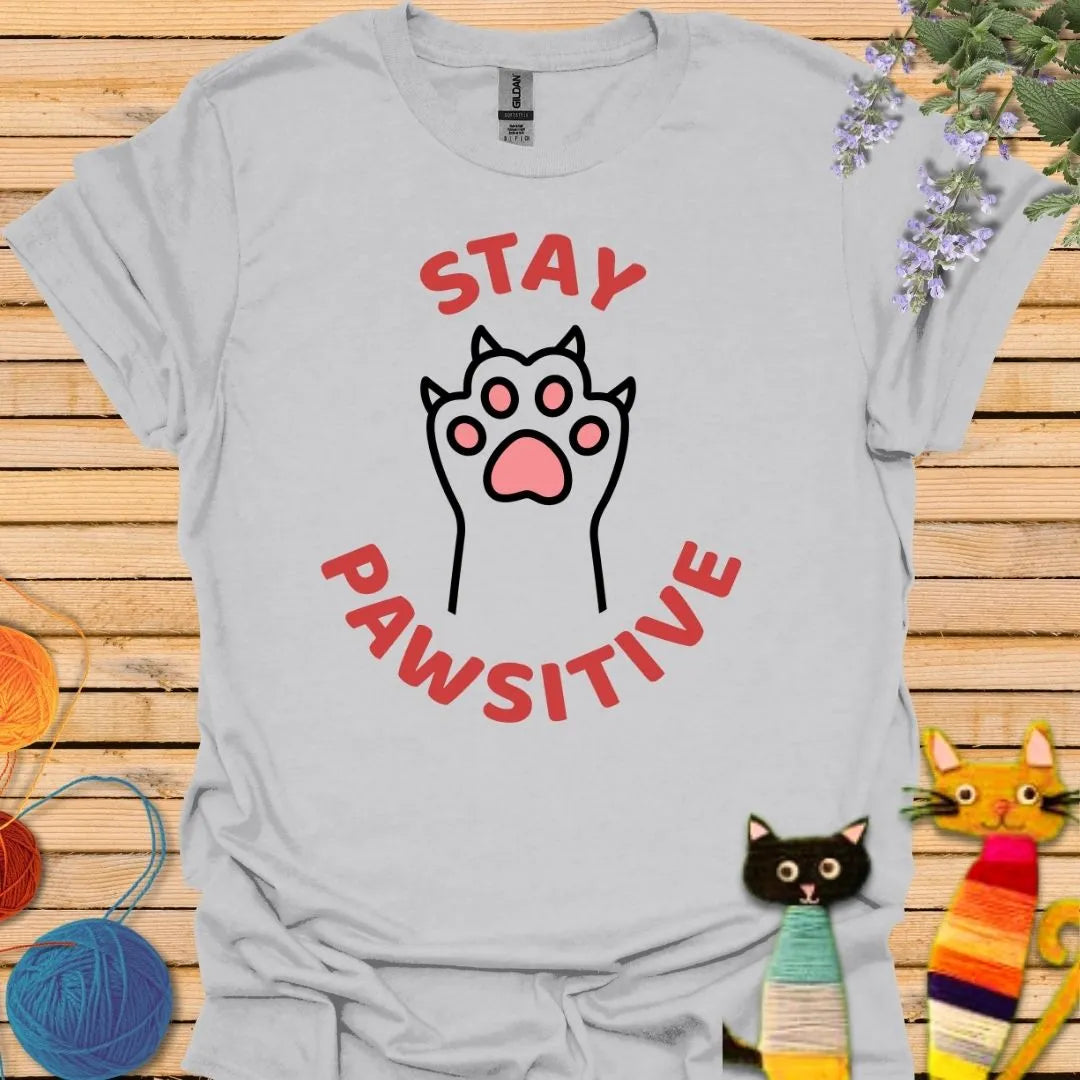 Stay Positive with Paw T-shirt