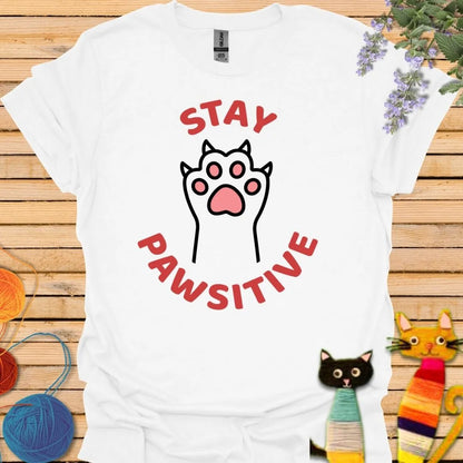 Stay Positive with Paw T-shirt