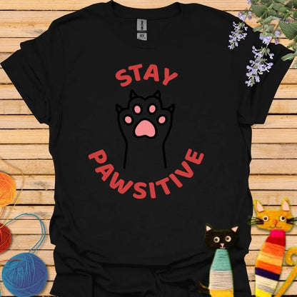 Stay Positive with Paw T-shirt