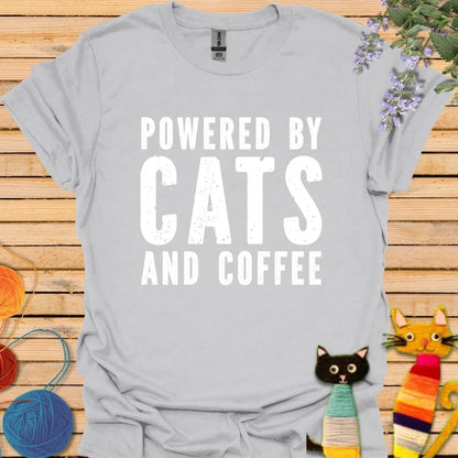 Powered by Cat and Coffee T-shirt