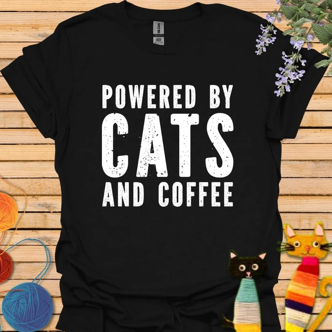 Powered by Cat and Coffee T-shirt