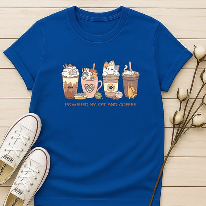 Powered by Cats and Coffee 2 T-shirt