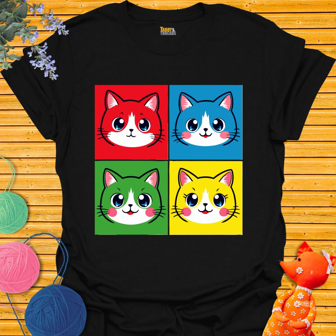 Pop Art Cat T-shirt