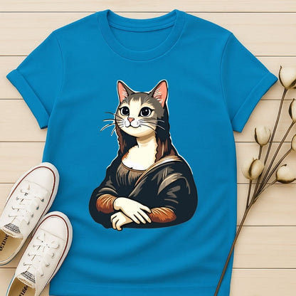 Mona Lisa Cat T-shirt