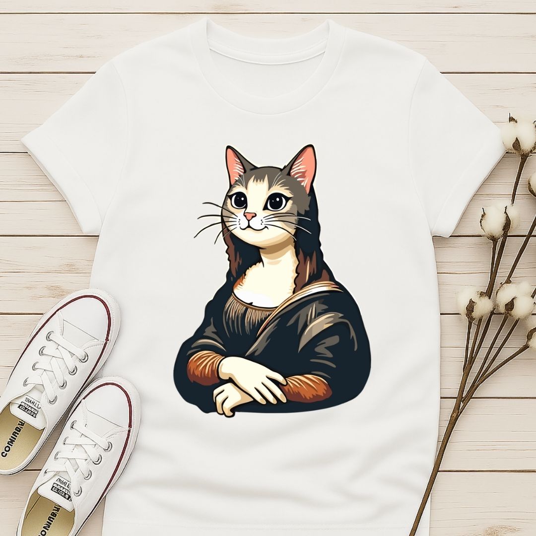 Mona Lisa Cat T-shirt