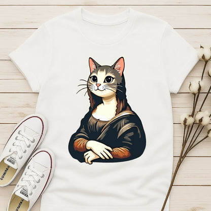 Mona Lisa Cat T-shirt