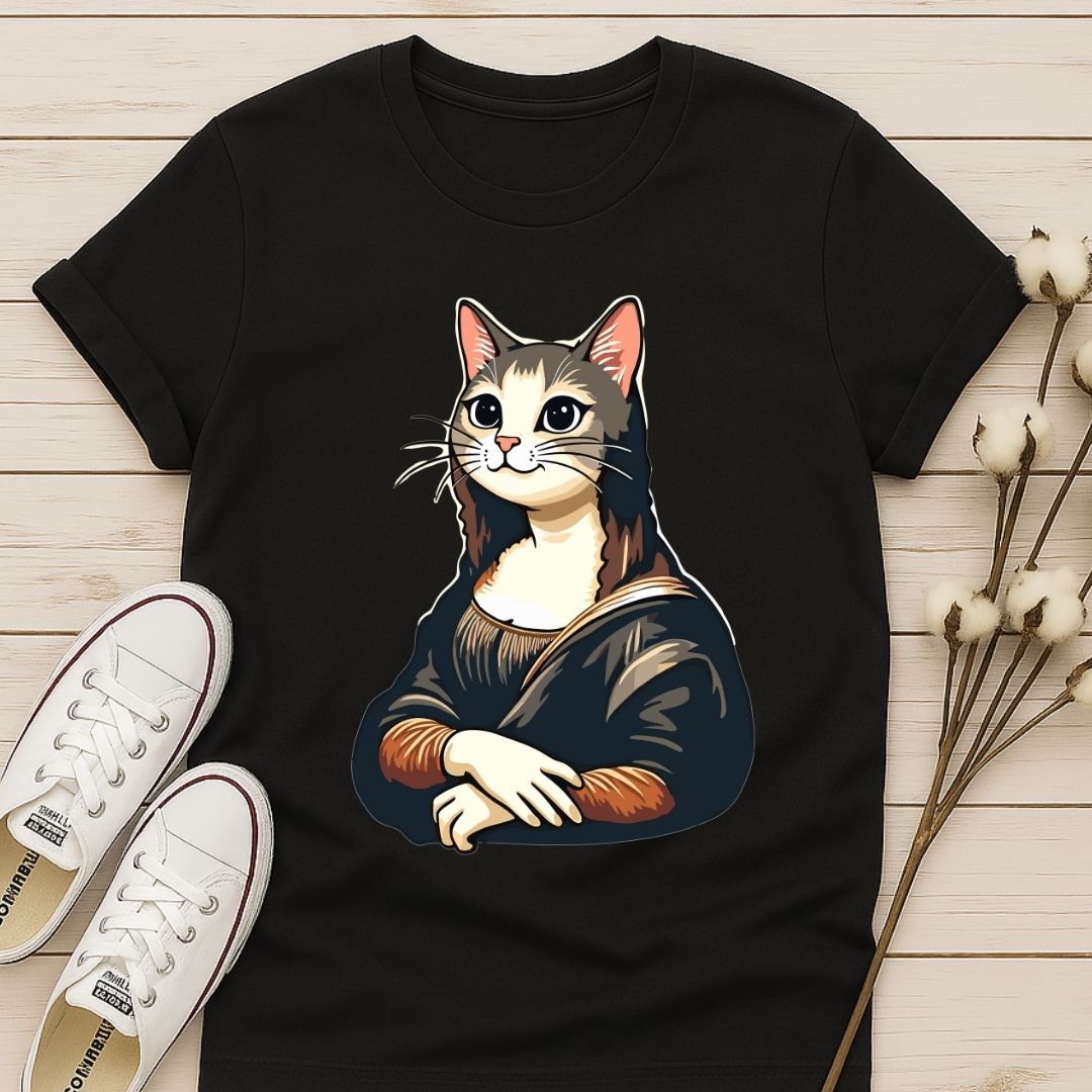 Mona Lisa Cat T-shirt