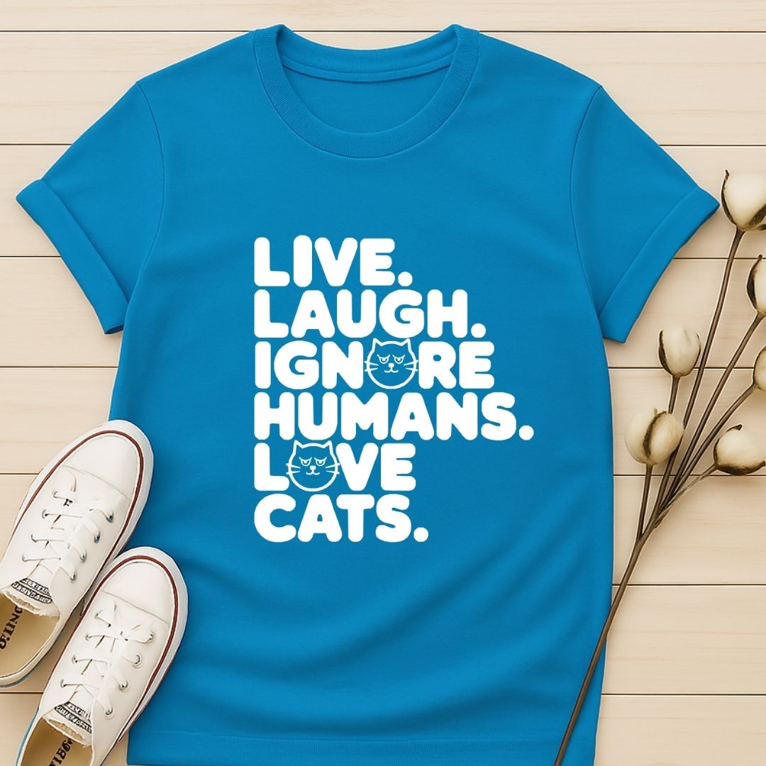 Live Laugh Love Cats T-shirt