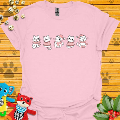 Pink Cute Cats T-shirt