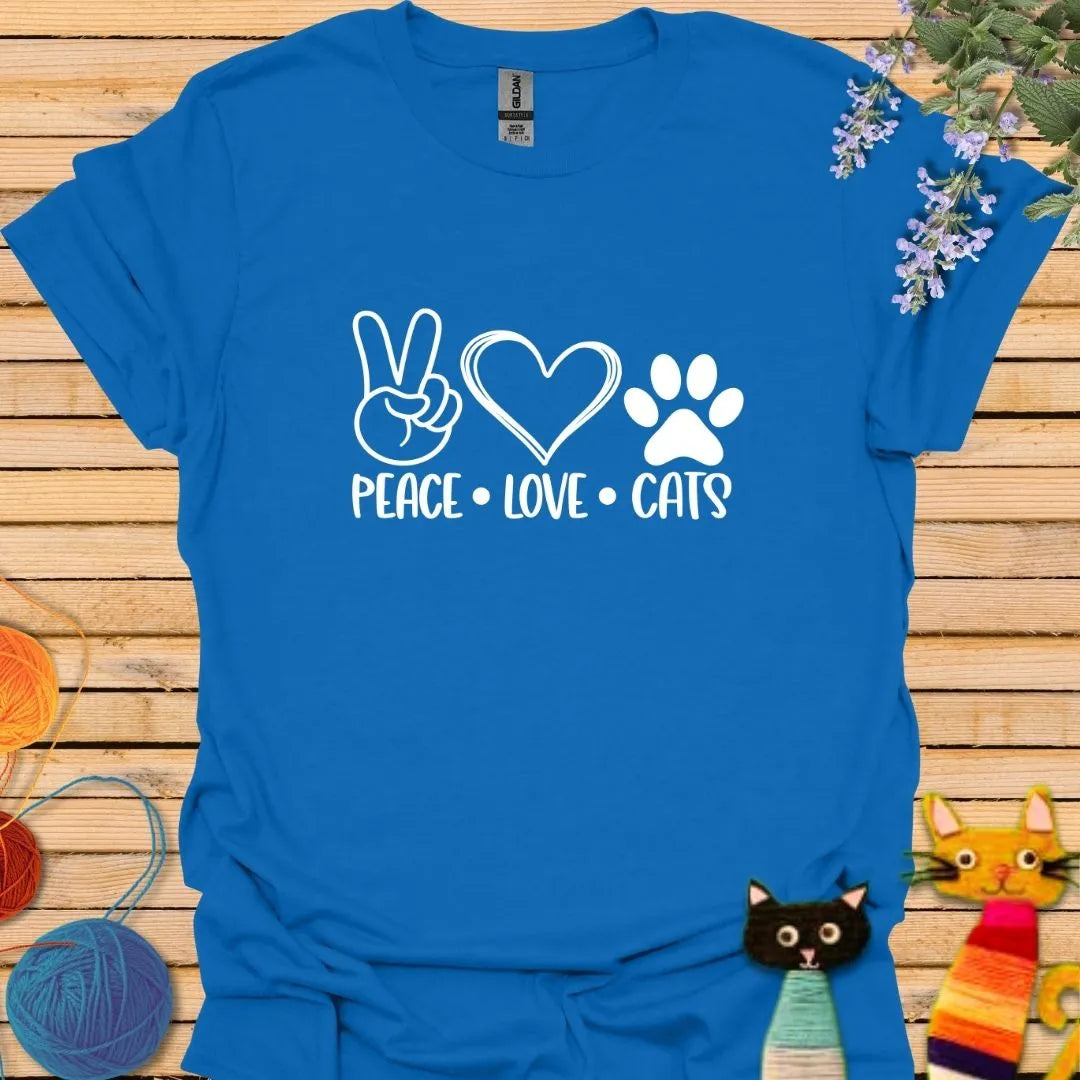 Love Peace Cat T-shirt