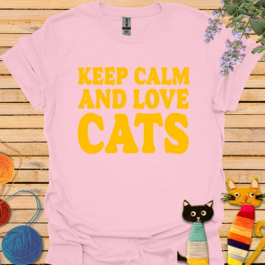 Keep Calm and Love Cats T-shirt