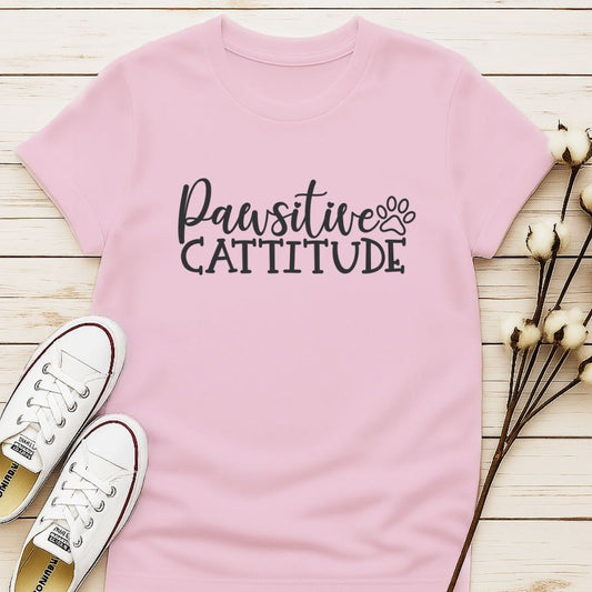 Pawsitive Cattitude T-shirt