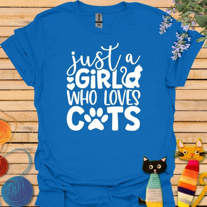 Just a Girl Who Loves CatsT-shirt