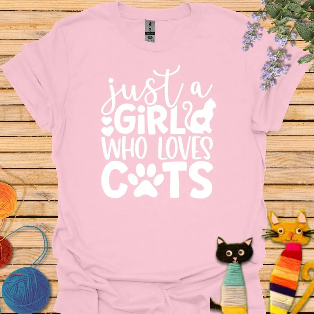 Just a Girl Who Loves CatsT-shirt